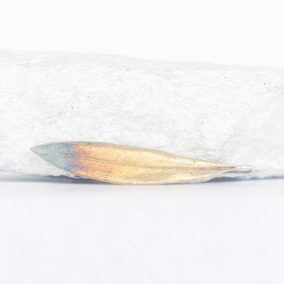 Olive leaf pendant silver